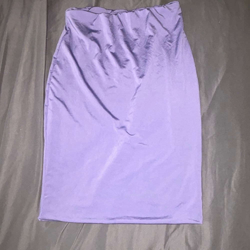 Fashion Nova Light Purple Pencil Skirt - Picture 2 of 2
